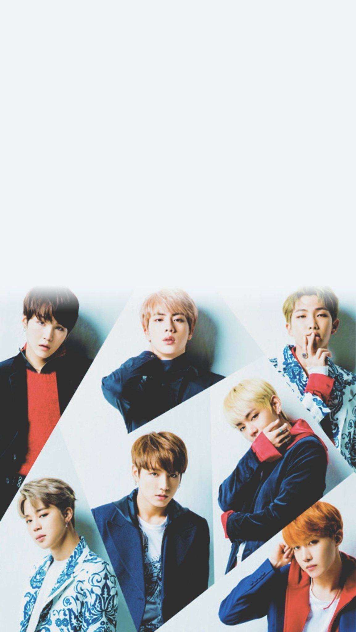 Pragtige Bts-foon sluitskerm-collage Muurpapier
