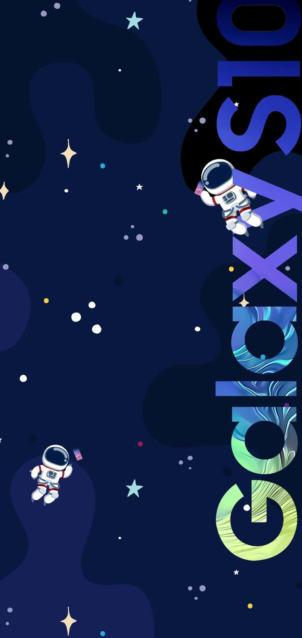 Pragtige Galaxy S10-agtergrond Muurpapier
