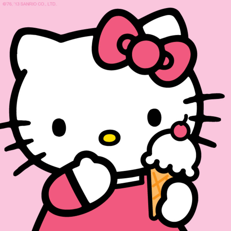 Pragtige Hello Kitty PFP-ysie Muurpapier
