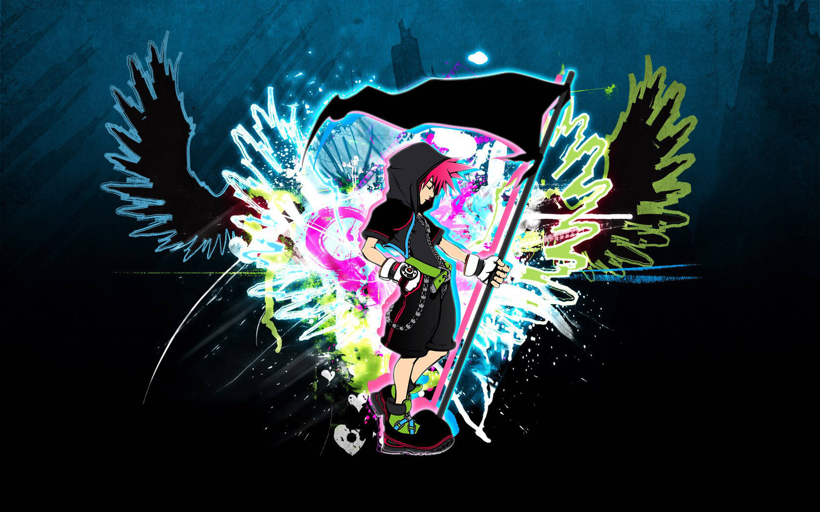 Pragtige Kingdom Heart-logo-ontwerp
