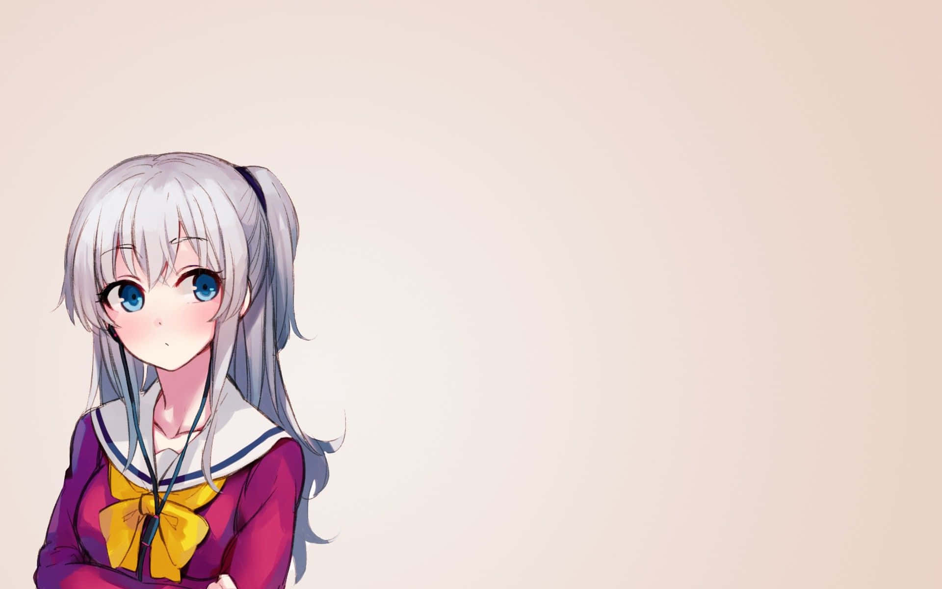 Pragtige Nao Tomori Eenvoudige Anime Muurpapier