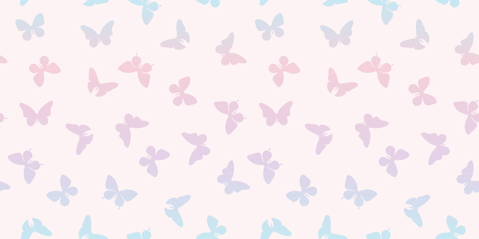 Pragtige Pastel Skoenlapper Patroon Ontwerp Muurpapier