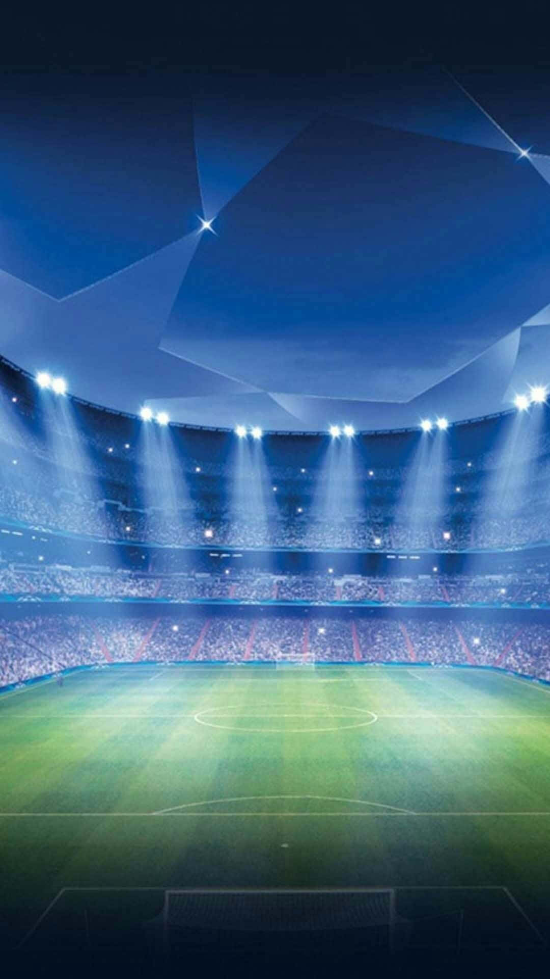 Pragtige Sokkerveld Stadion Agtergrond Muurpapier