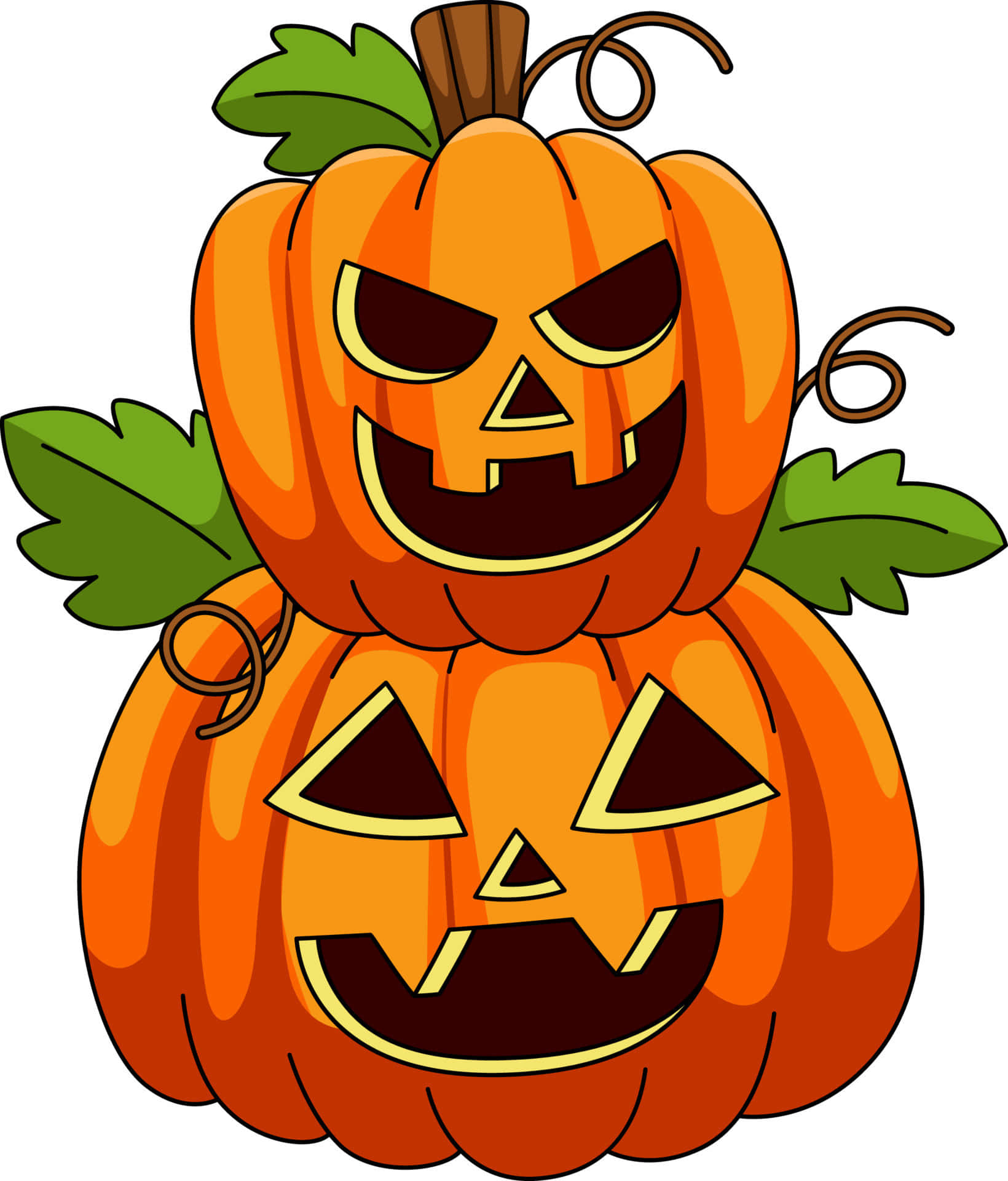 Prente van Spotprent Halloween Muurpapier