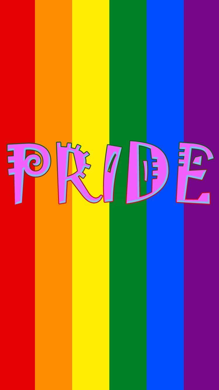 Pride Estetiek LGBT Reënboog Muurpapier