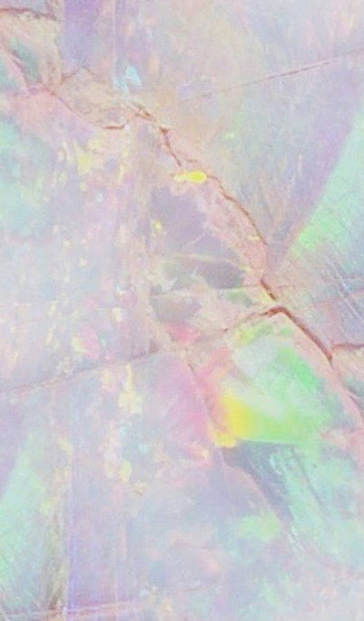 Prismatiese Pastel Marmer Muurpapier