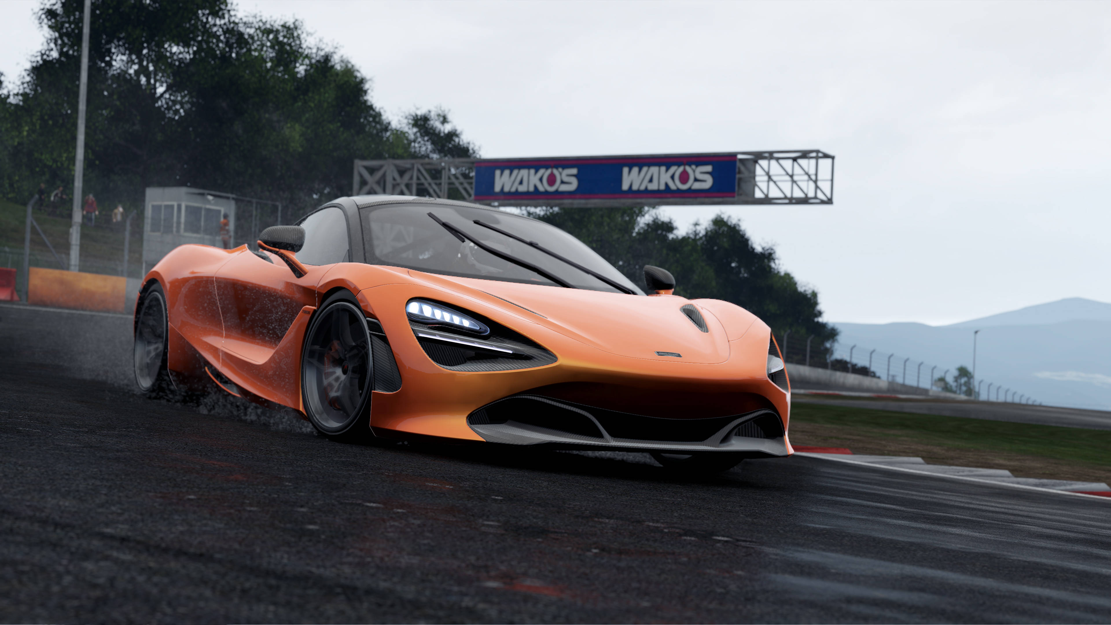 Project Cars 2 Oranje McLaren Muurpapier