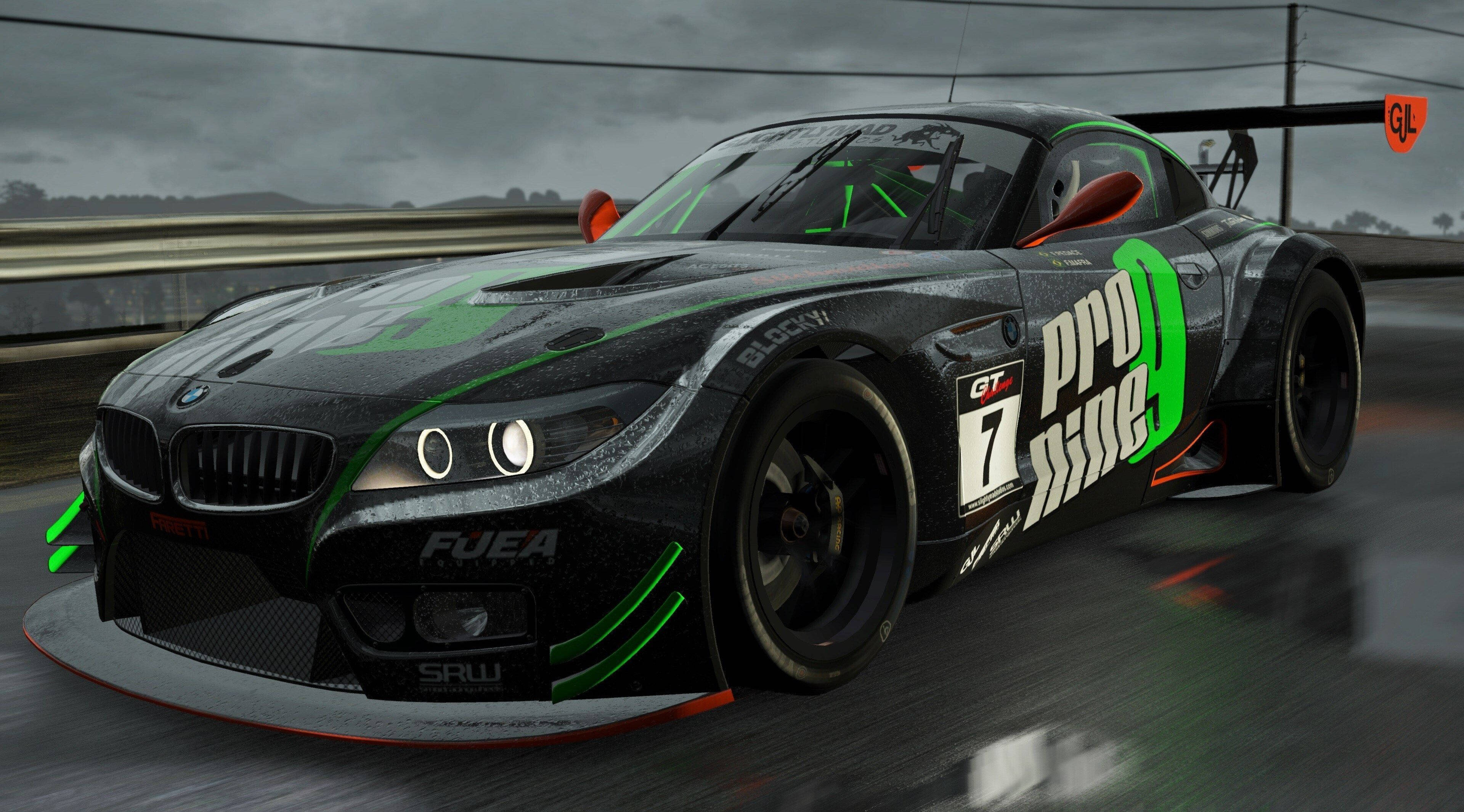 Project Cars 4K Swart BMW M6 Muurpapier