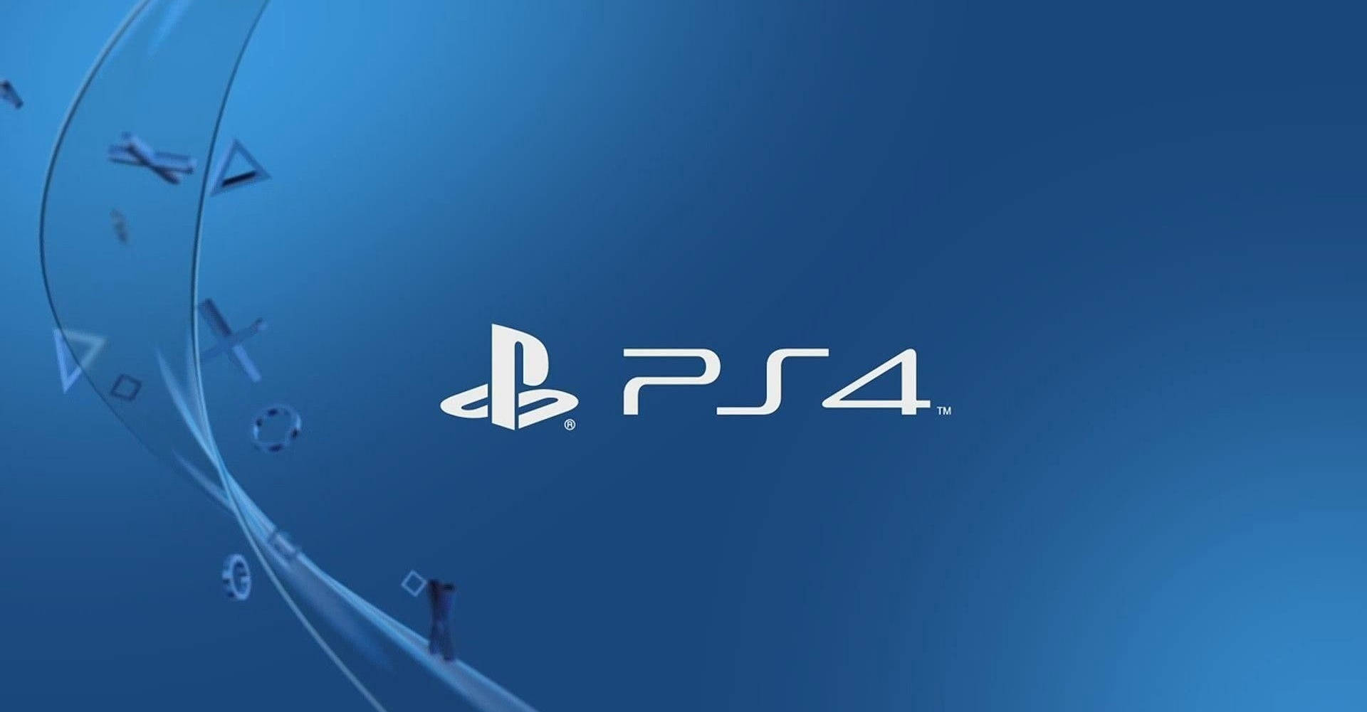 PS4-logo met vormknoppies Muurpapier
