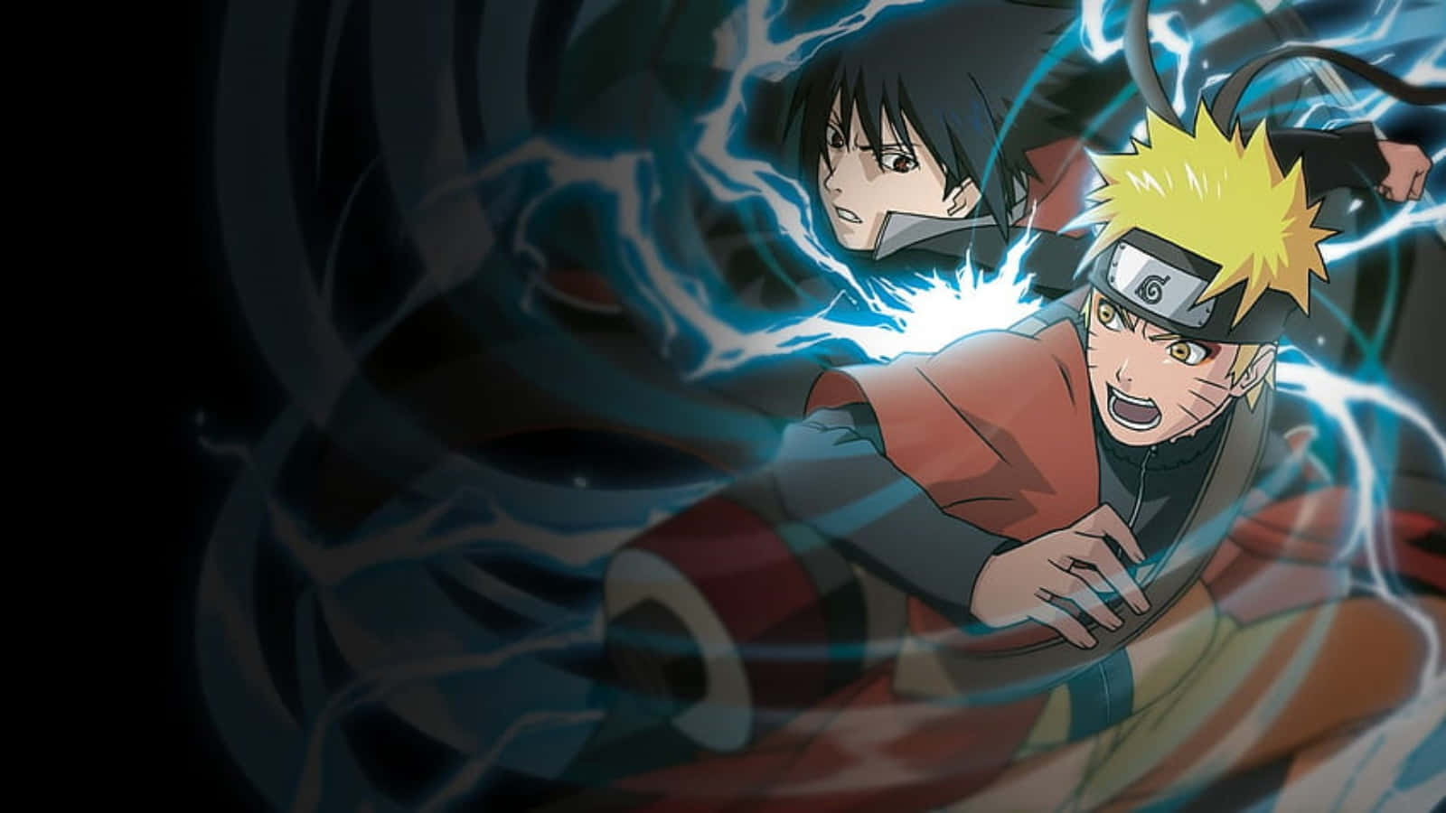 PS4 Naruto Sasuke en Naruto Spanwerk Muurpapier