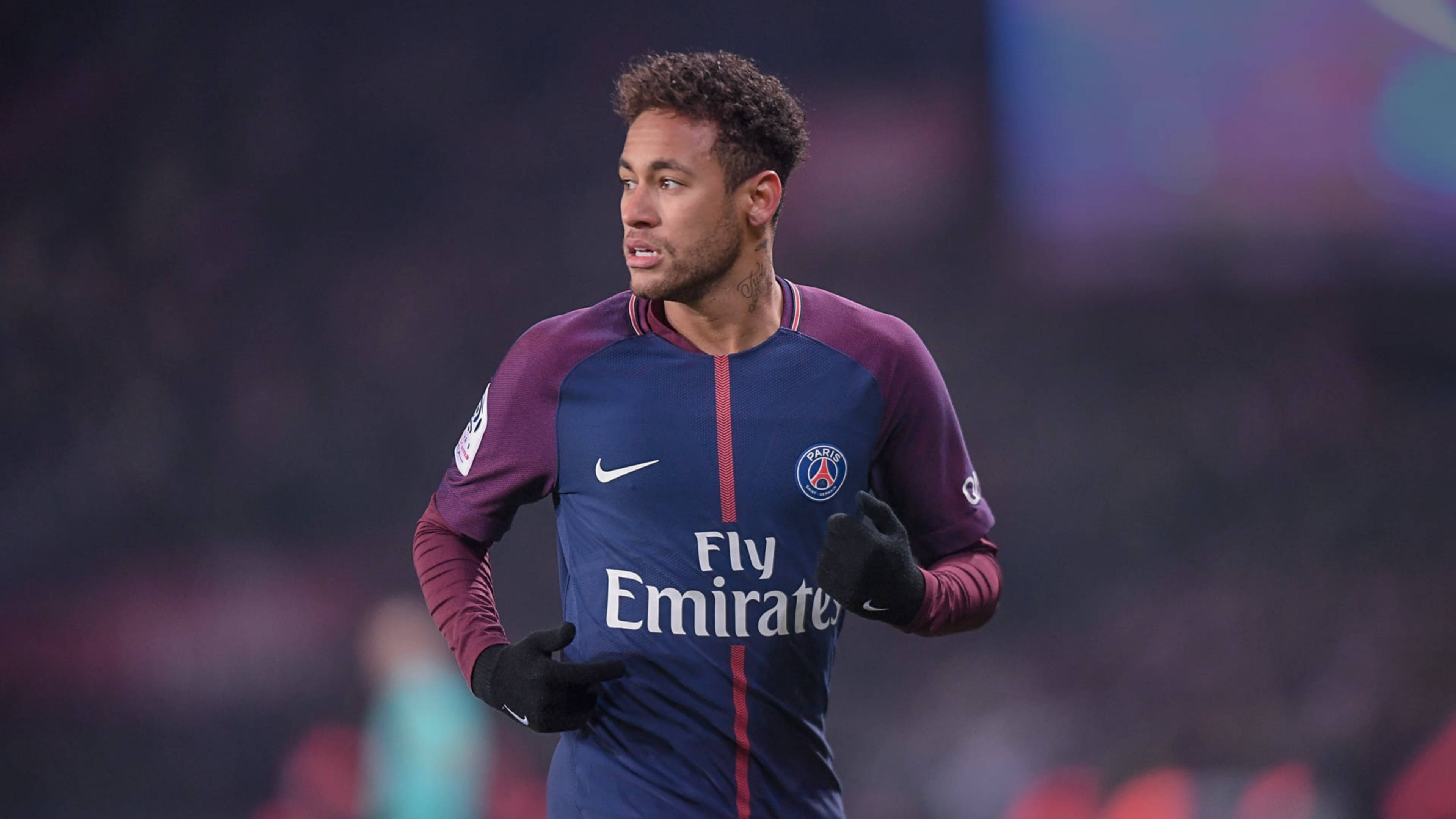 PSG Sokkerspeler Neymar 4K Muurpapier