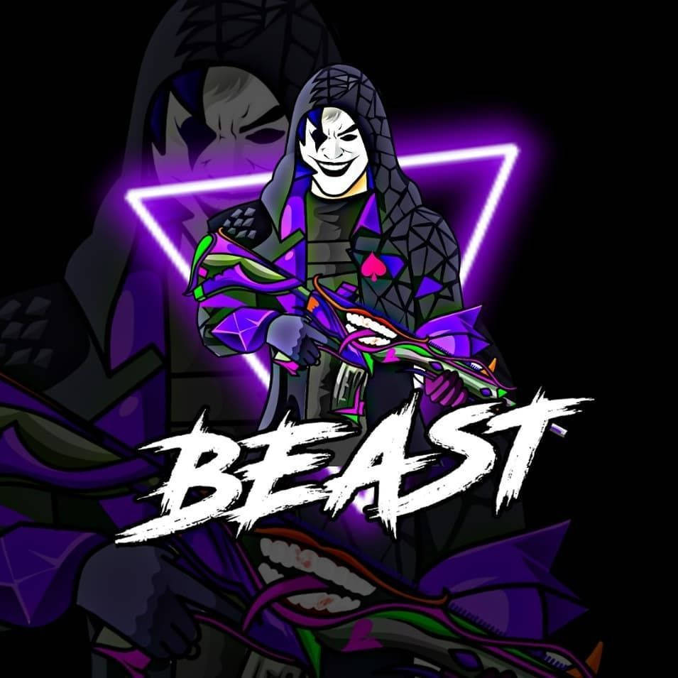 PUBG Joker Neon Pers BEAST Muurpapier