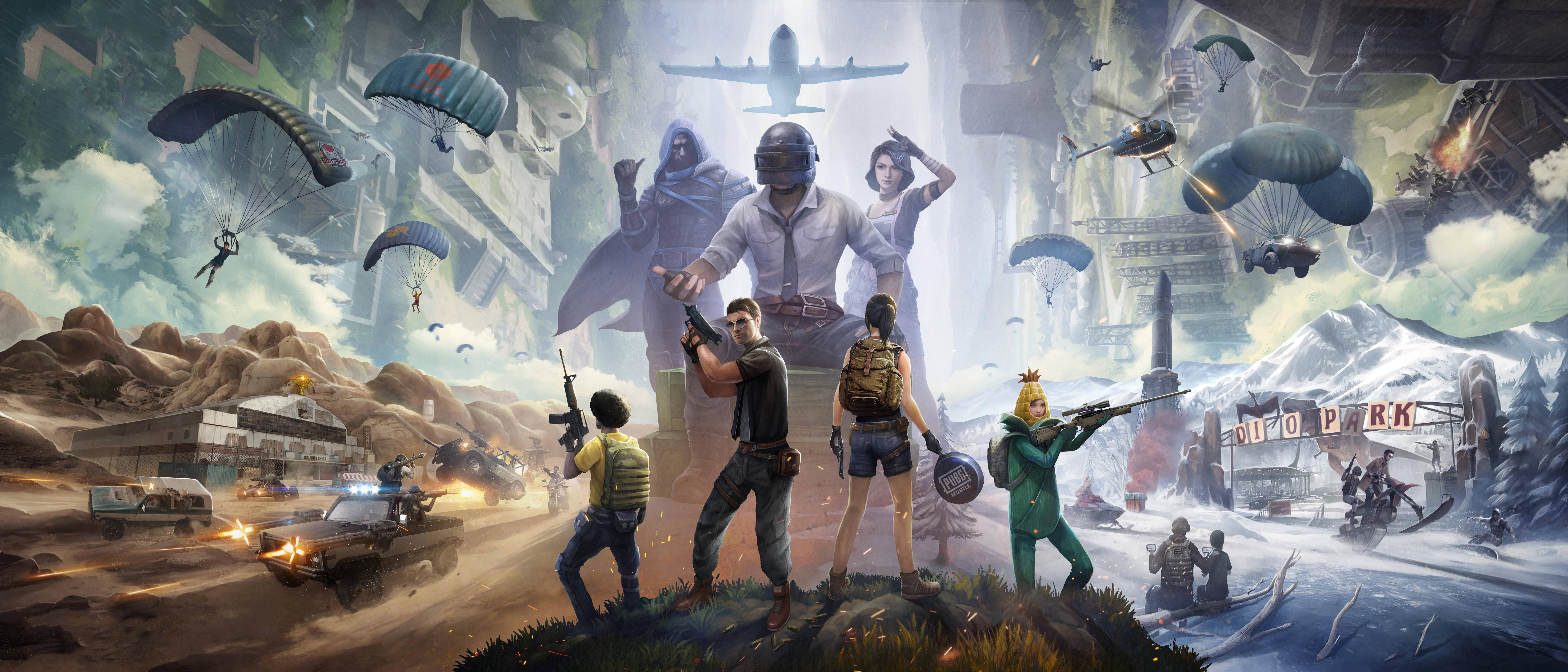 PUBG-span 8K Speletjie Muurpapier