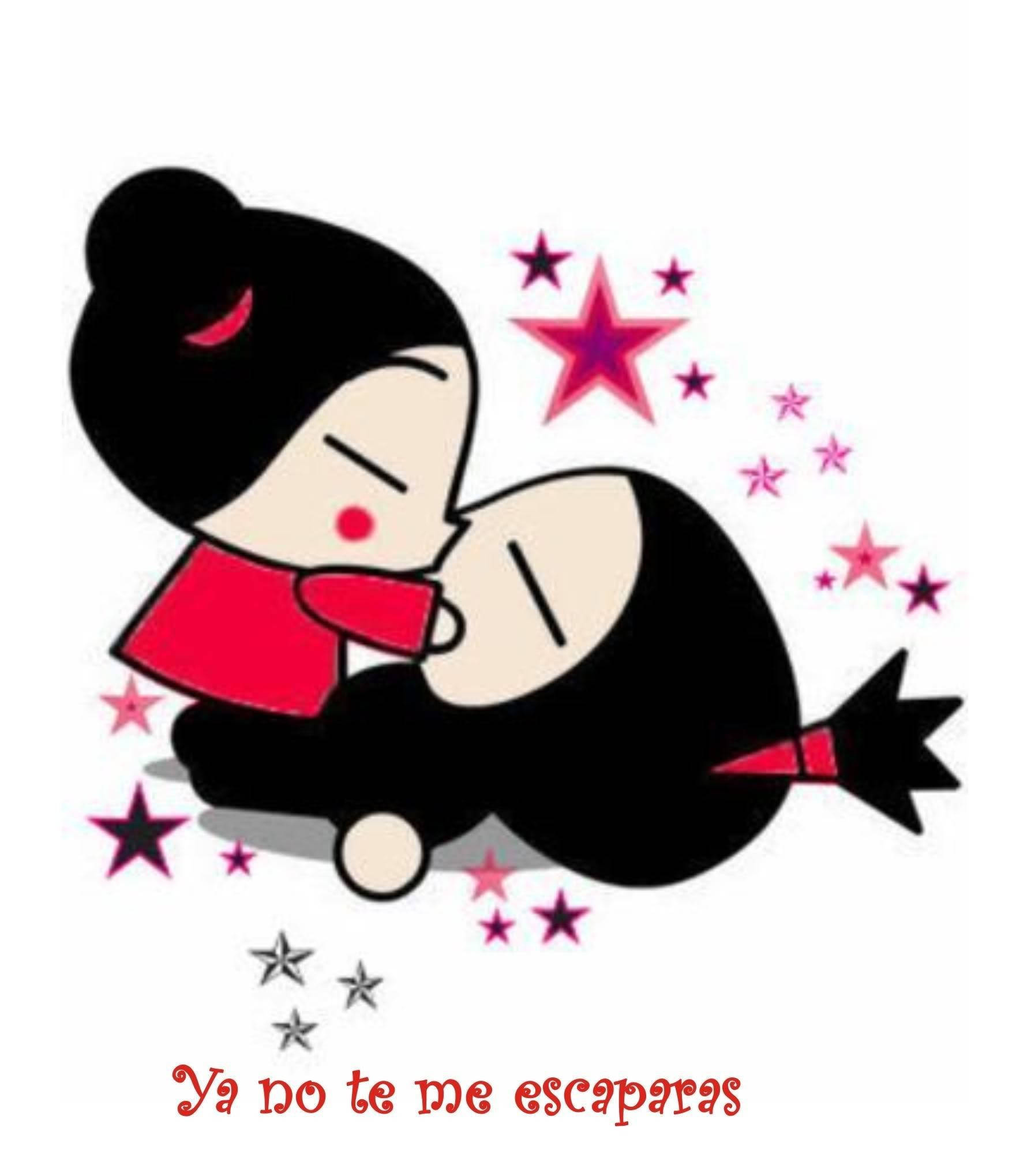 Pucca Soen Garu Met Aanhaling Muurpapier