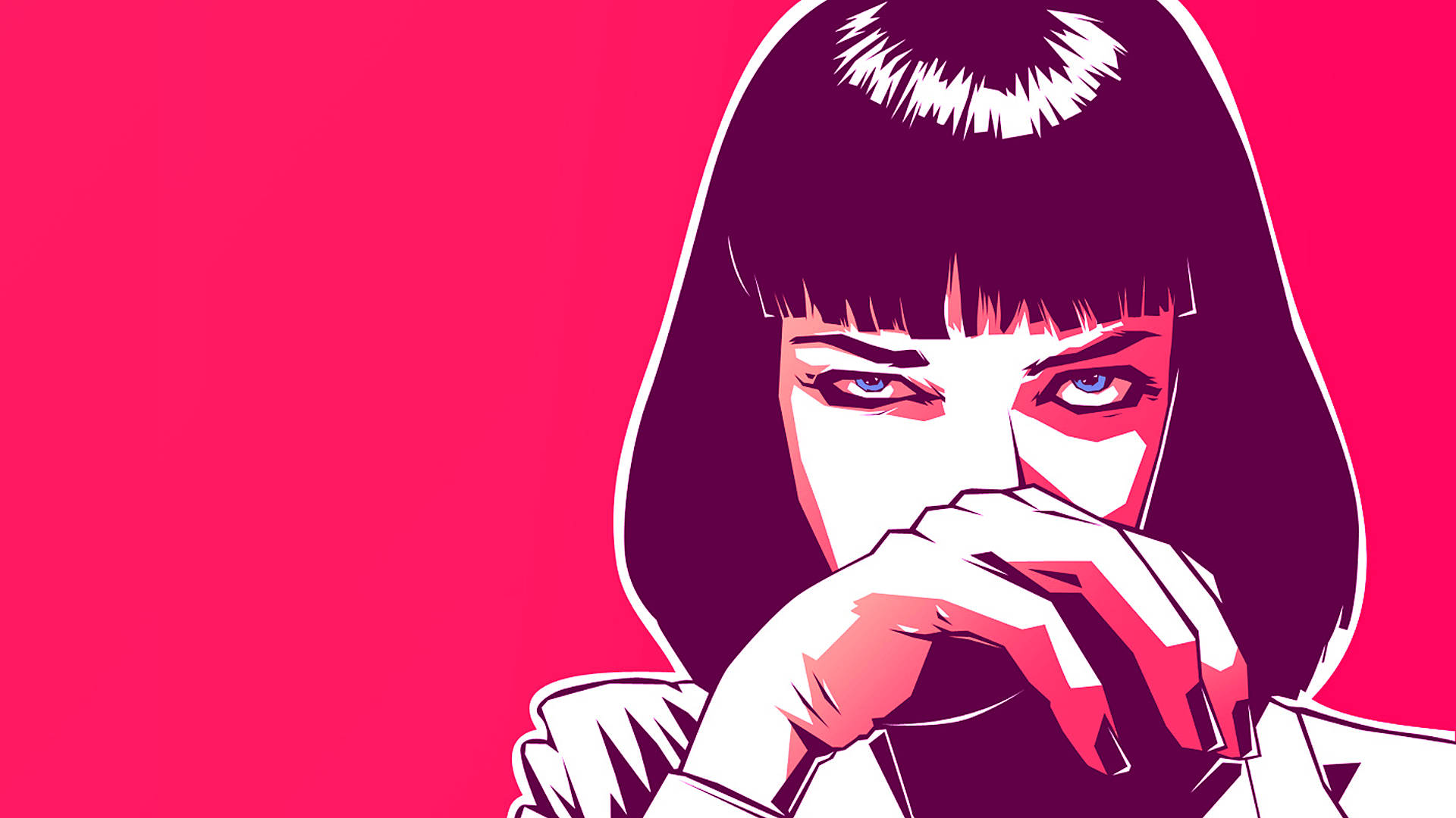 Pulp Fiction Mia Wallace Estetiese Kuns Muurpapier