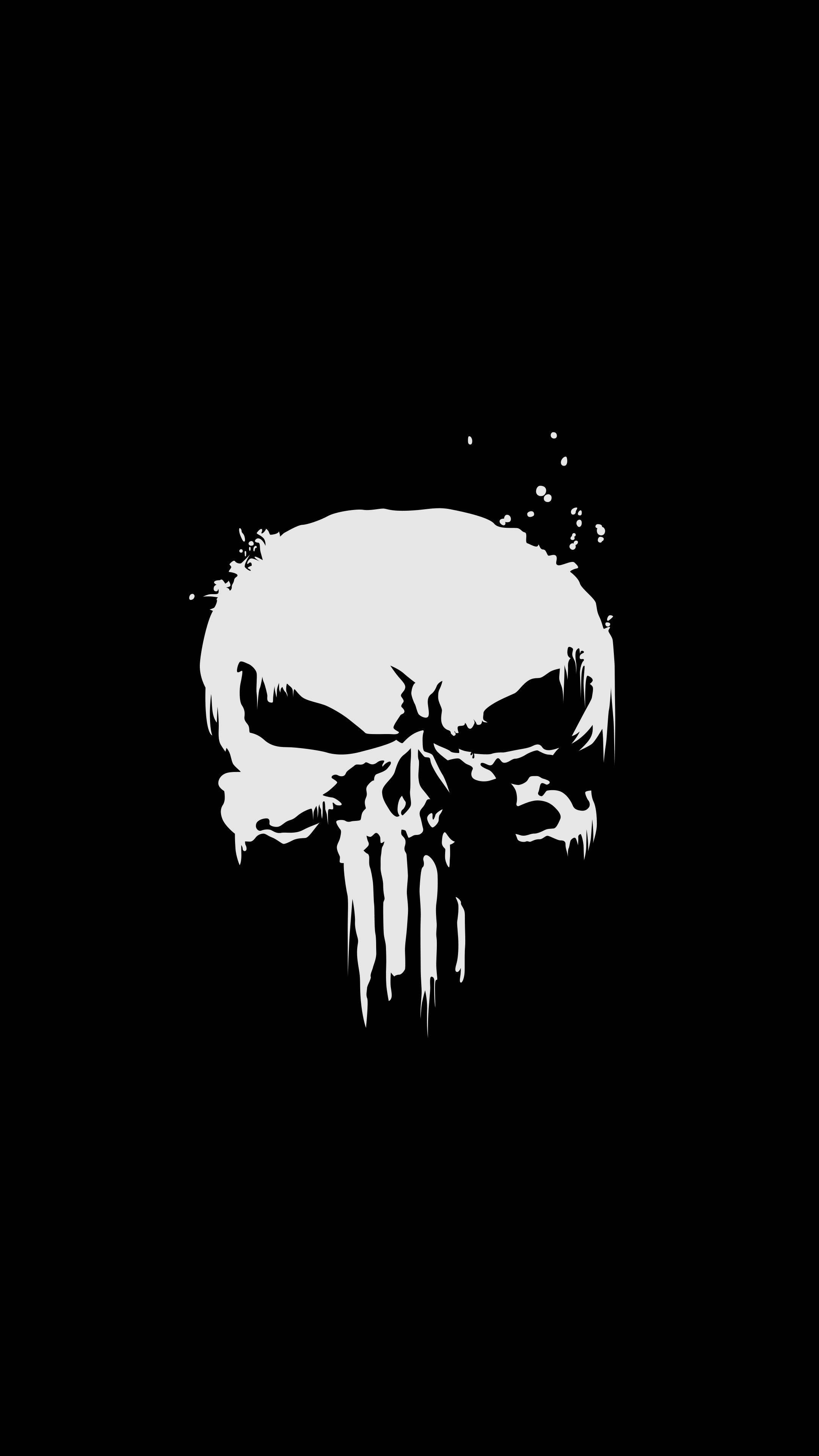 Punisher 4K Ultra HD Donker Foon Muurpapier