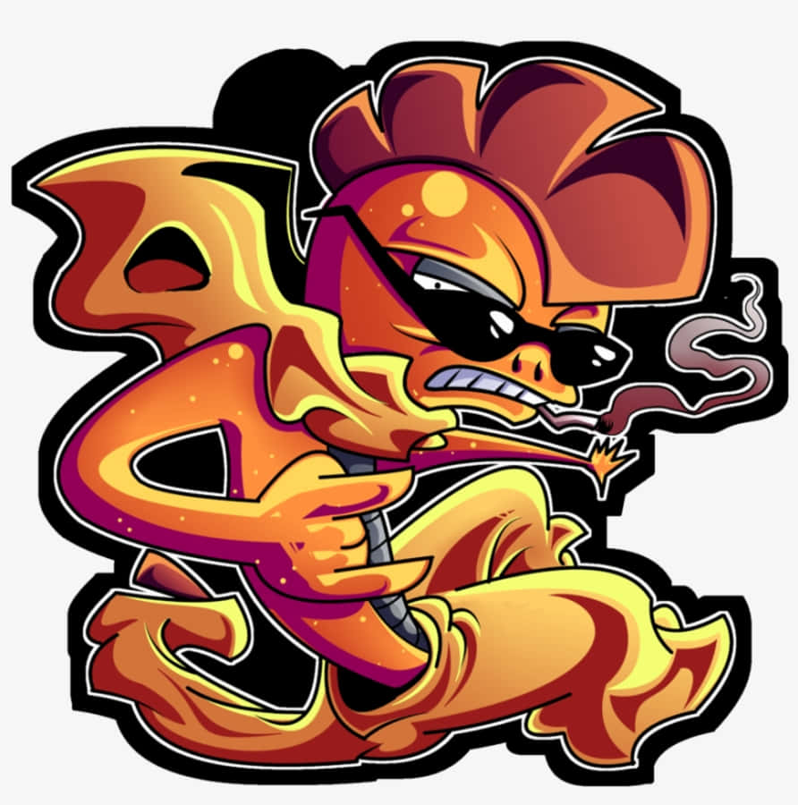 Punk Scrafty-kuns Muurpapier
