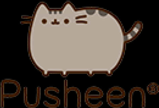 Pusheen_ Kat_ Logo Muurpapier