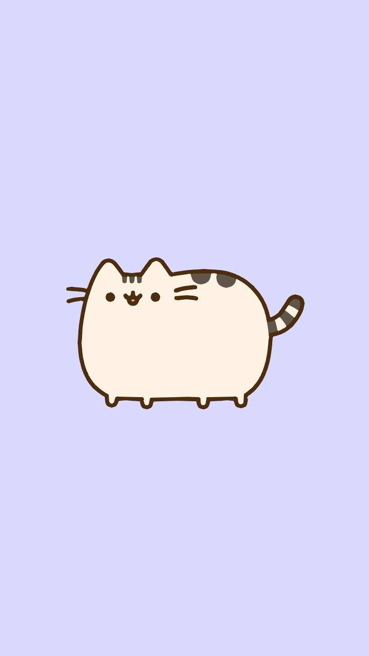 Pusheen Strokieskat Muurpapier