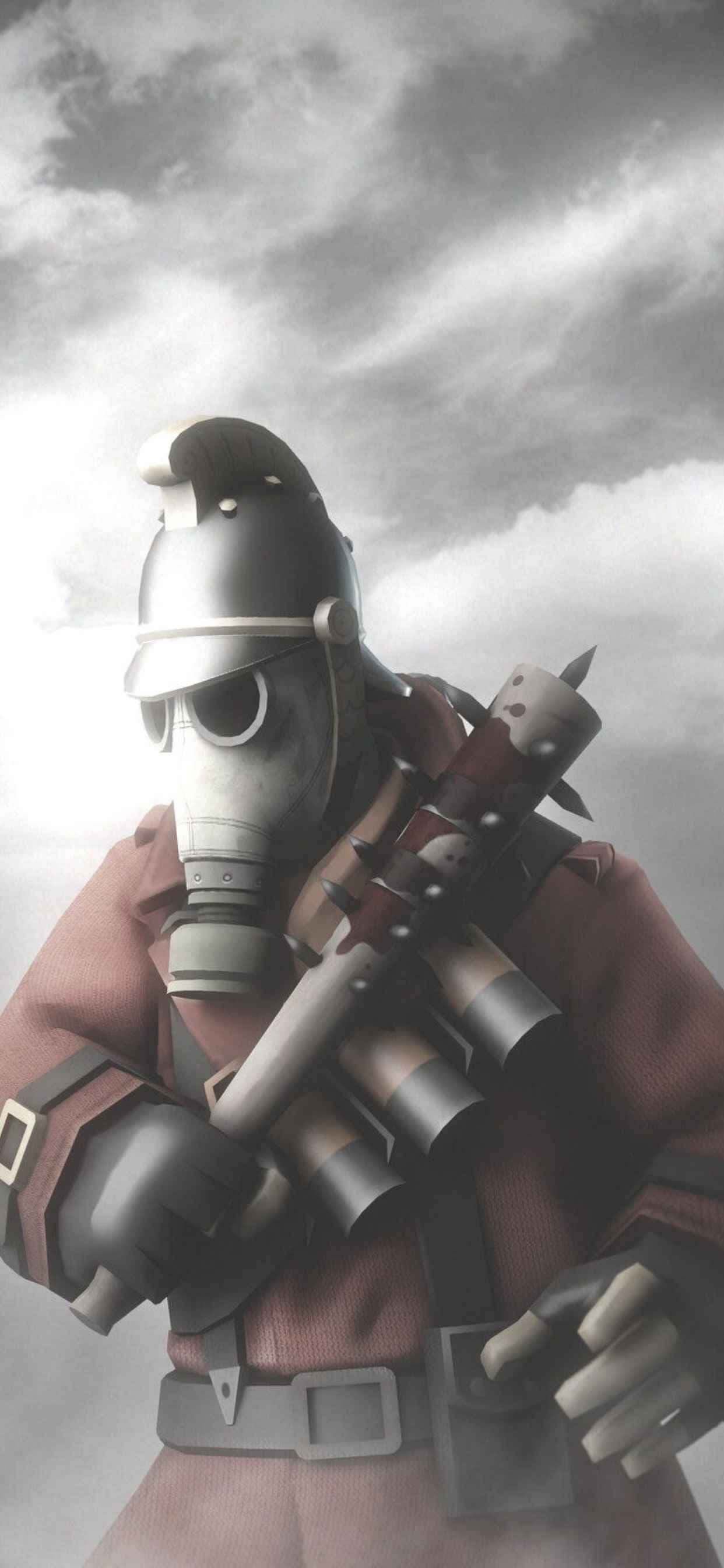Pyro Grysksaal iPhone Xs Max Team Fortress 2 Agtergrond Muurpapier