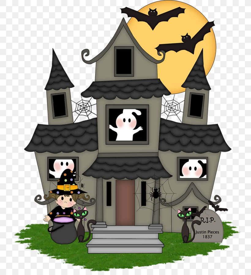 Raak in die Gees van Halloween met Kostuumspel Muurpapier
