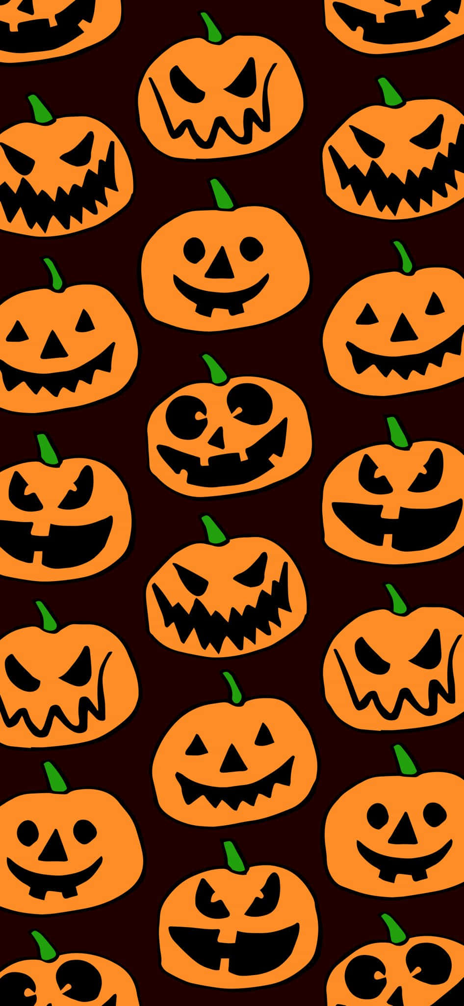 Raak in die Halloween-stemming met hierdie prettige foonagtergrond Muurpapier