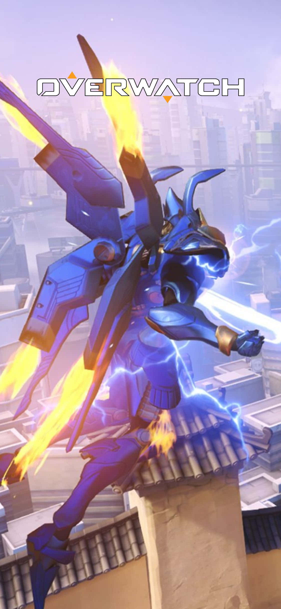 Raak in die Speletjie met iPhone X en Overwatch! Muurpapier
