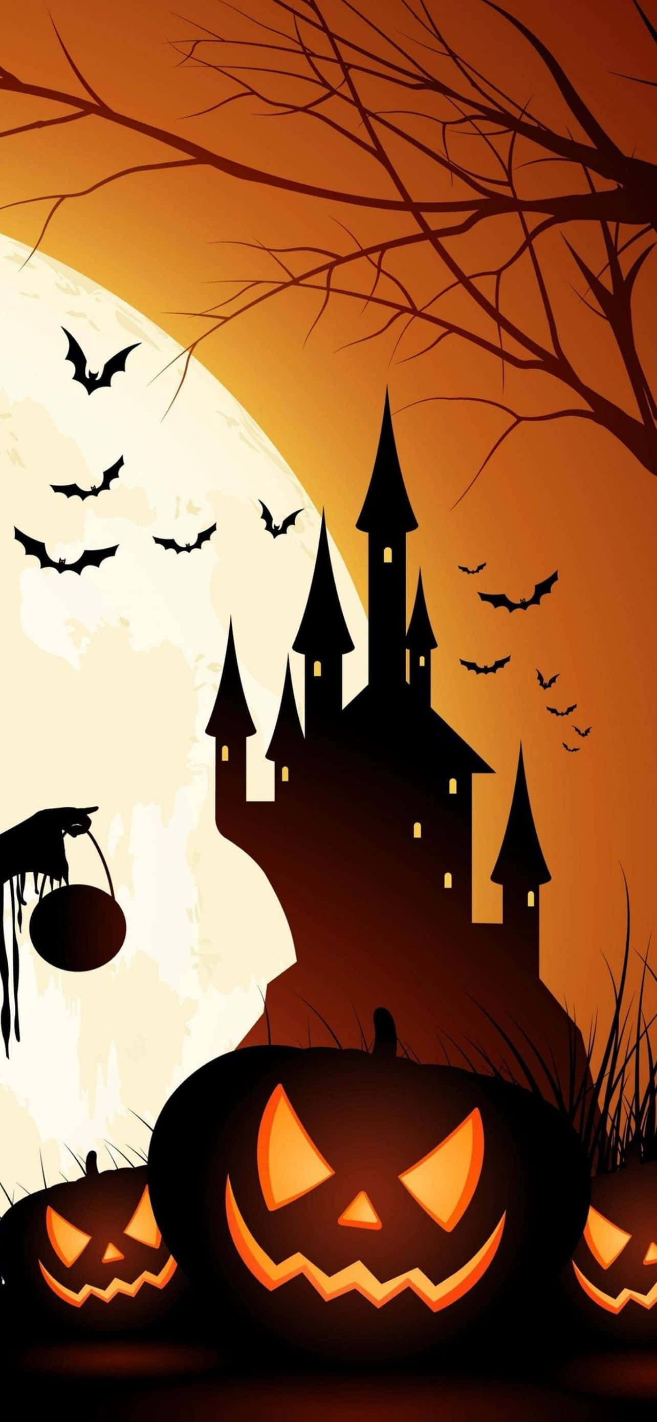 Raak kreatief met jou kostuum hierdie Halloween met jou iPhone. Muurpapier