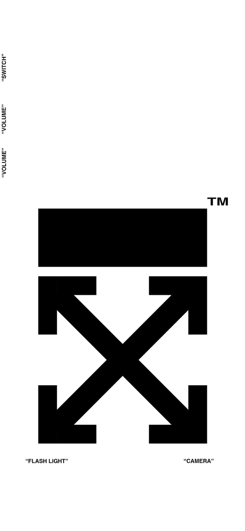 Raak kreatief met Off White iPad Muurpapier