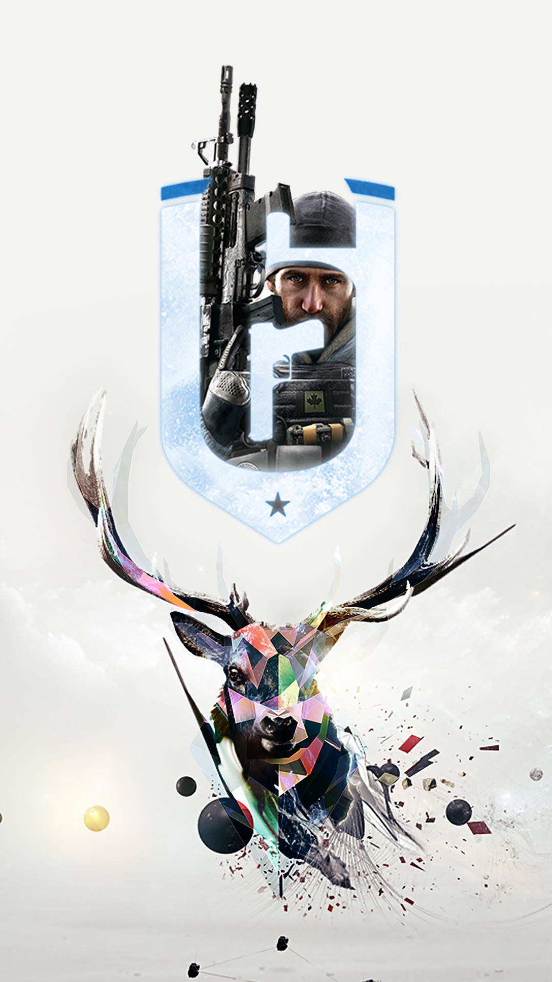 Rainbow Six Siege Estetiese Kuns iPhone — Estetiese iPhone-agtergrond Muurpapier