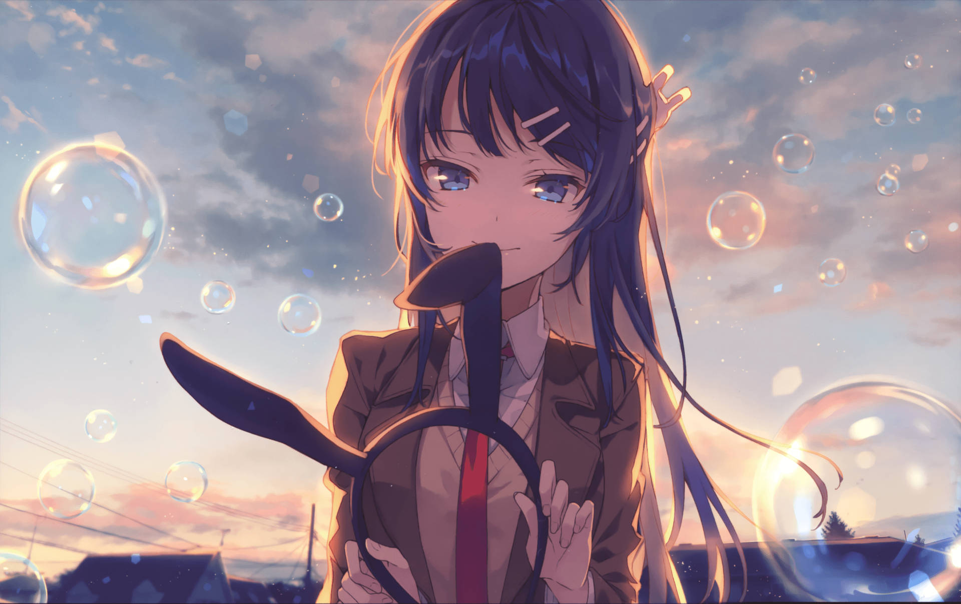 Rascal Does Not Dream Of Bunny Girl Senpai — 4K anime GIF Muurpapier