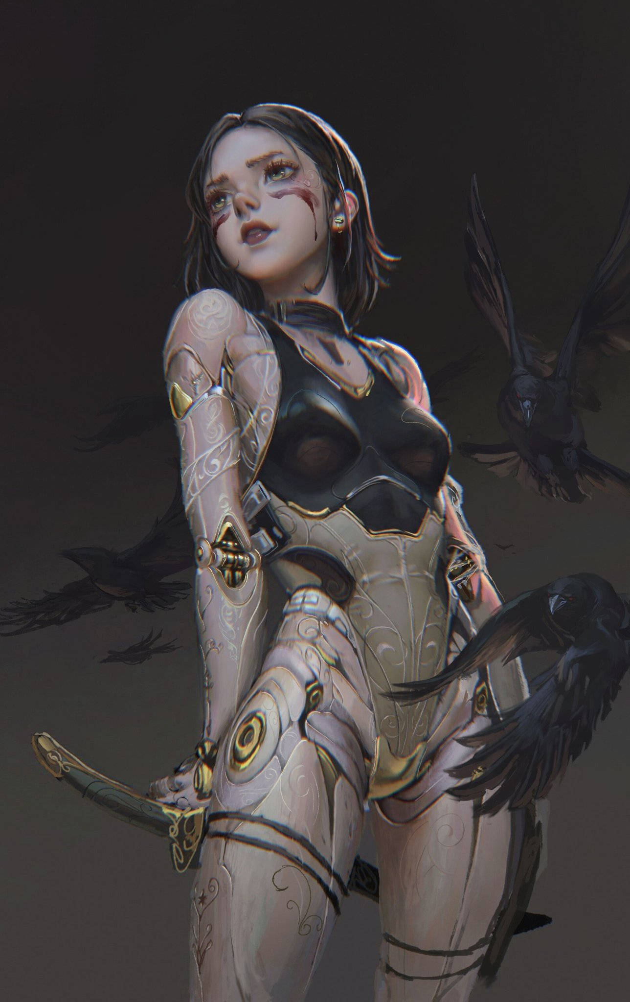 Ravens Alita: Battle Angel Muurpapier