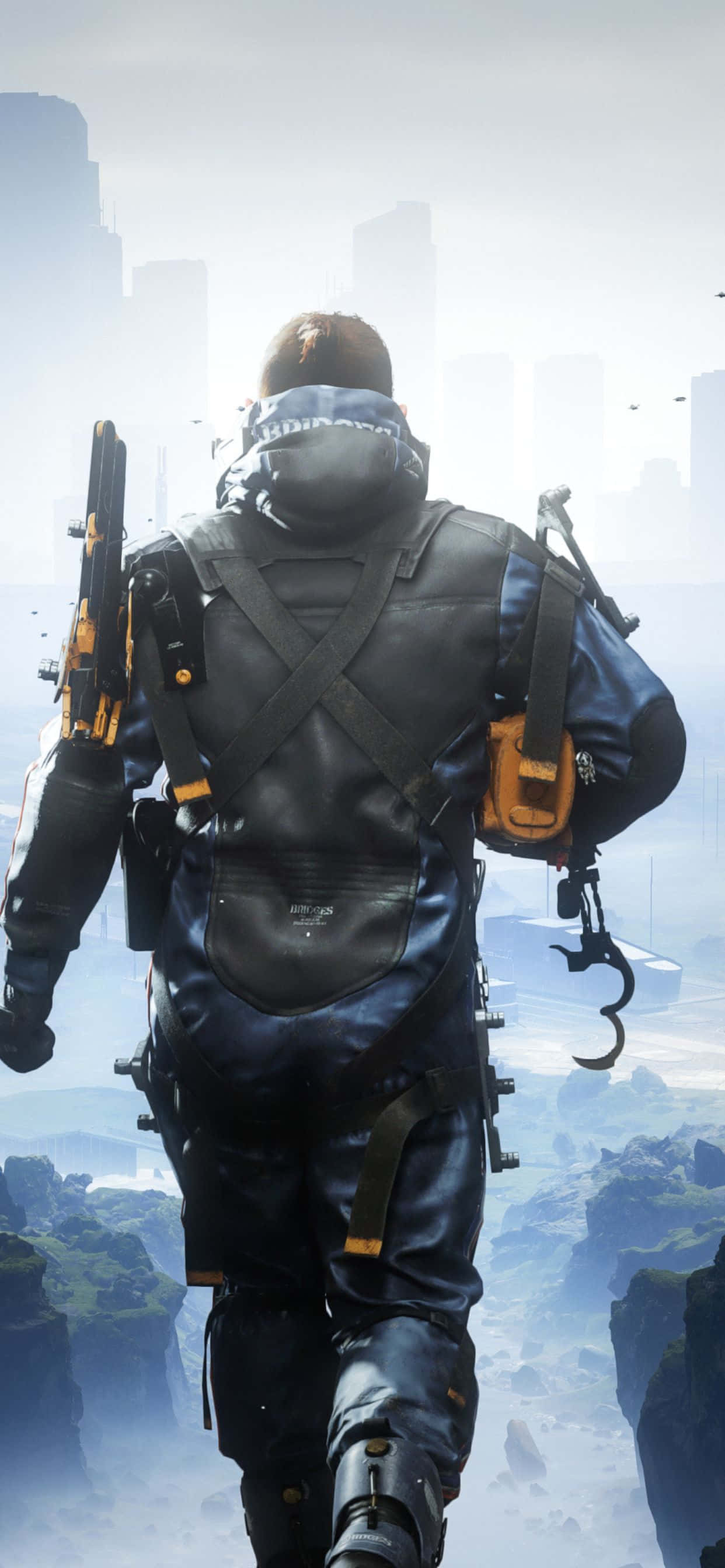 Gereed vir 'n nuwe avontuur? Oorleef die post-apokaliptiese wêreld van Death Stranding met die iPhone Xs Max Muurpapier