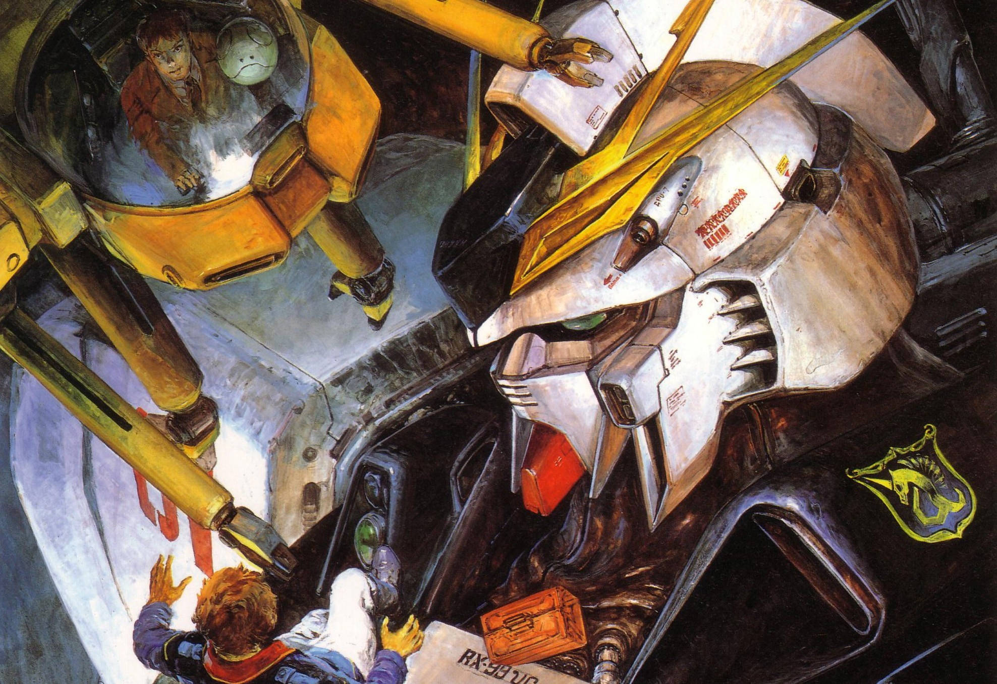 Realistiese Illustrasie van Mobile Suit Gundam Muurpapier