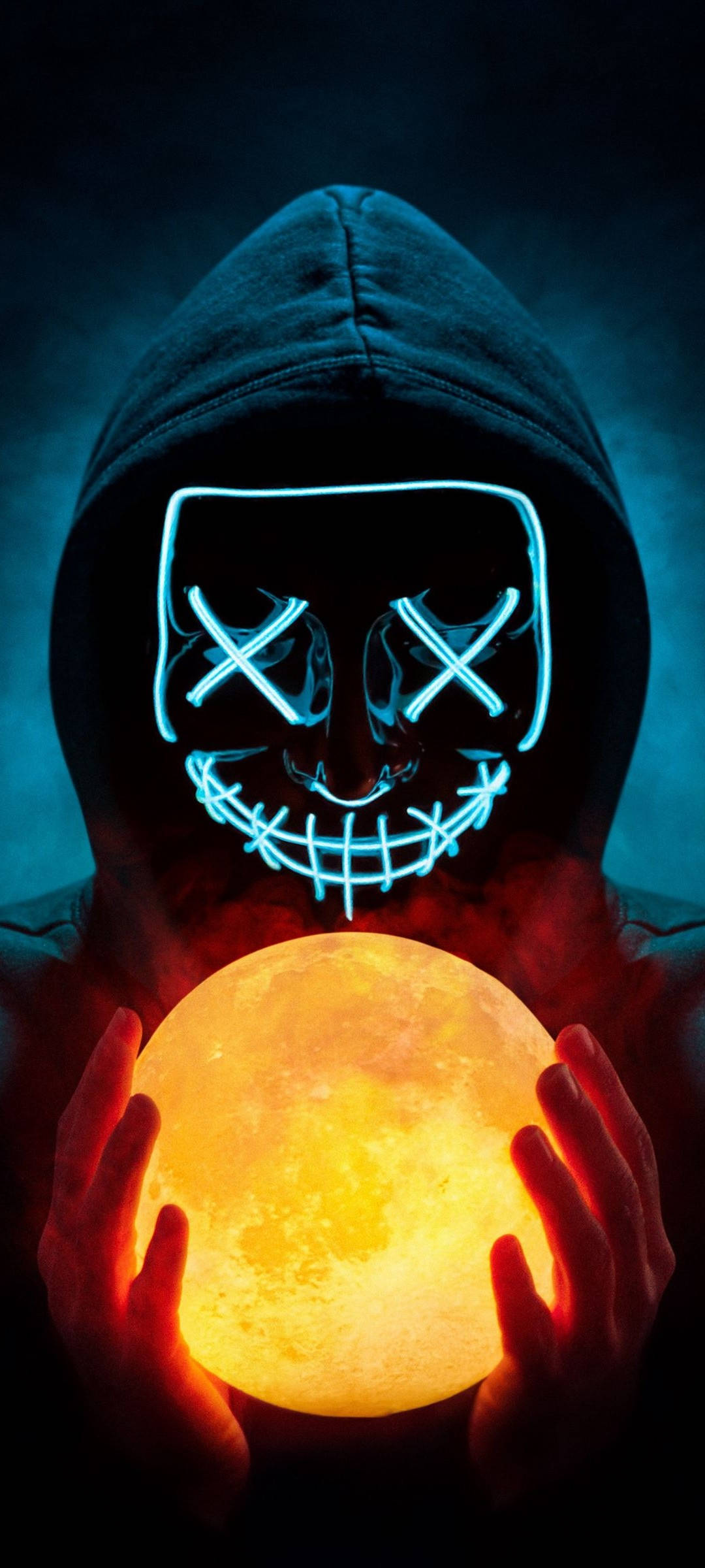 Realme 7 Man in LED-masker Muurpapier