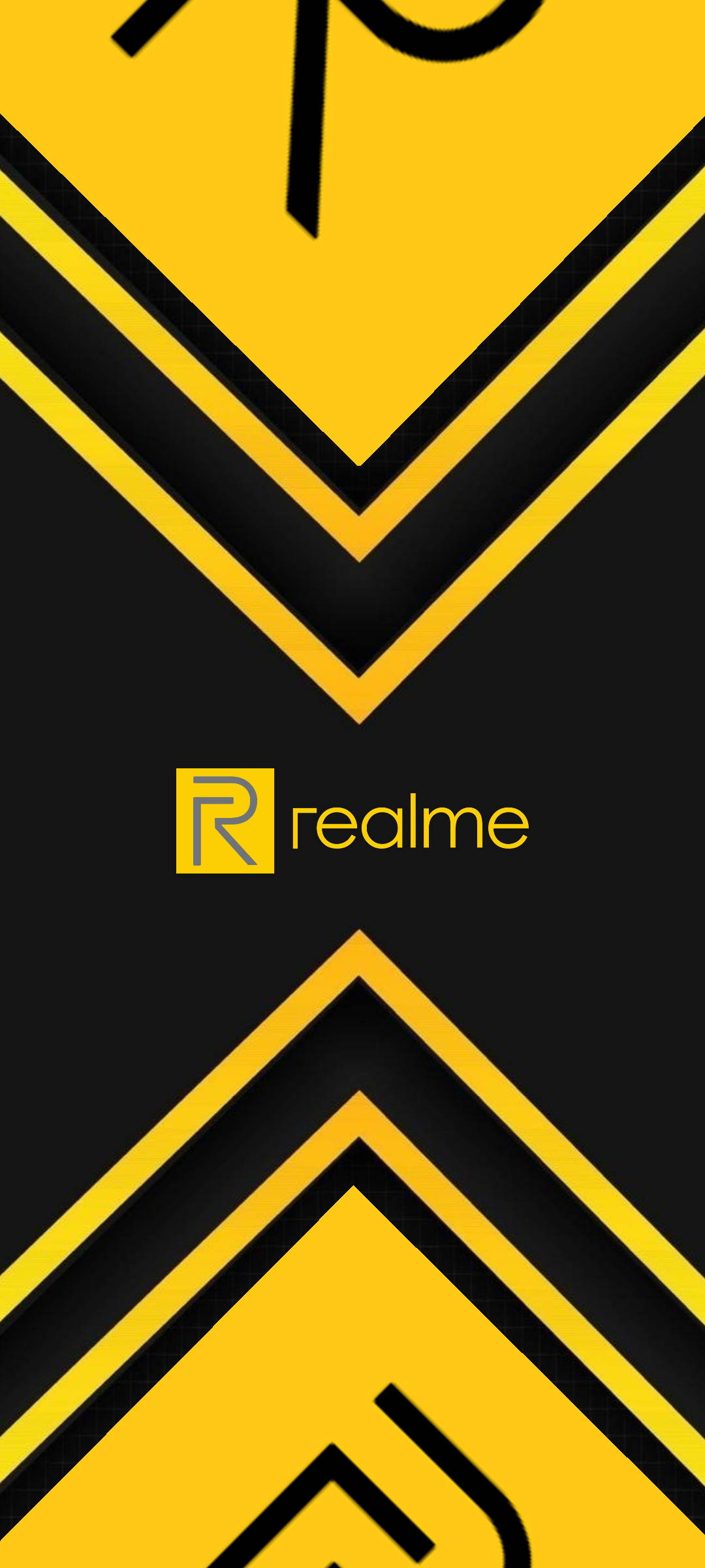 Realme-logo twee punte Muurpapier