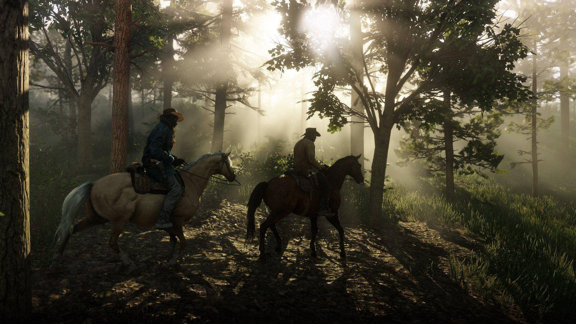 Red Dead Redemption 2 4K Reis Muurpapier