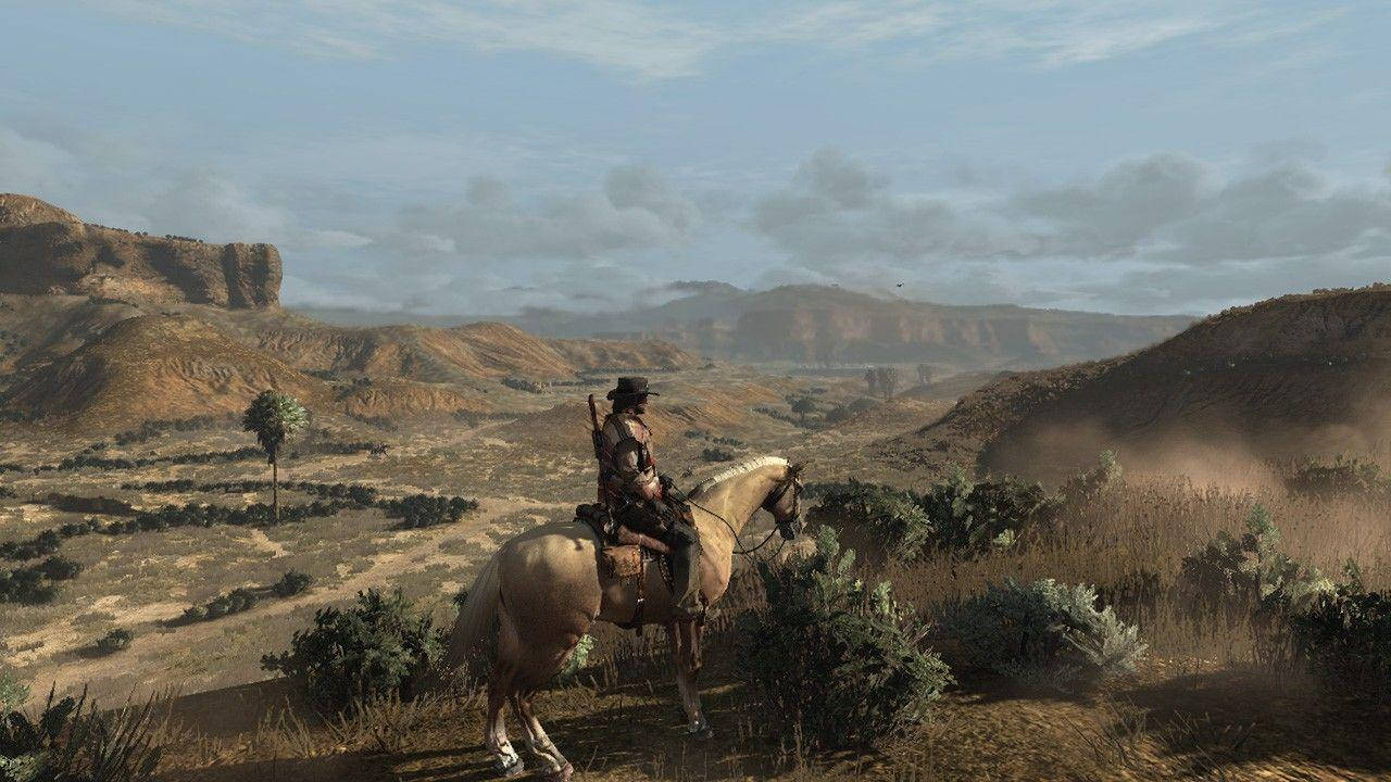 Red Dead Redemption 2 4K Verlate Gebied Muurpapier