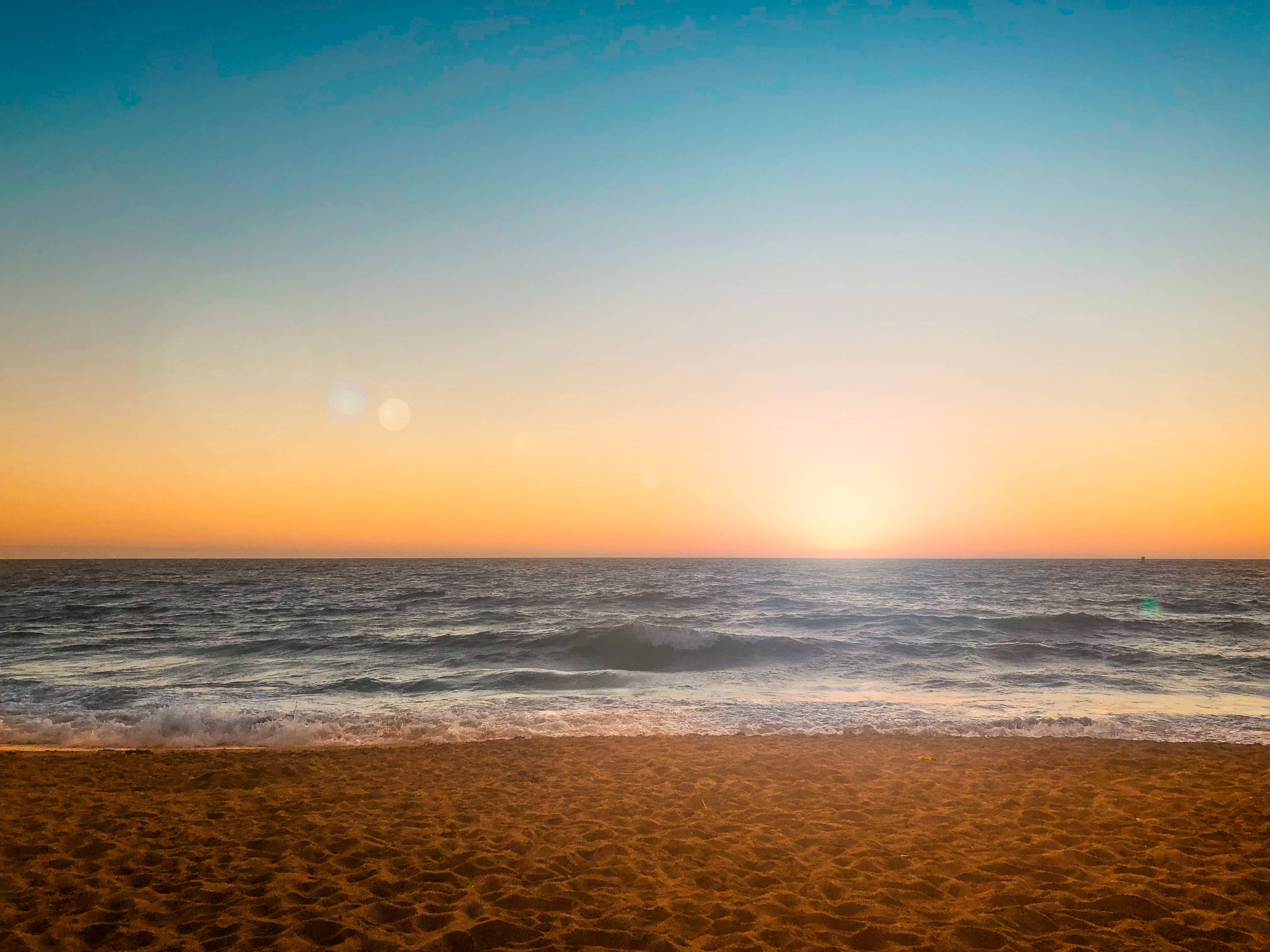 Redondo Beach Los Angeles Sonsondergang Muurpapier