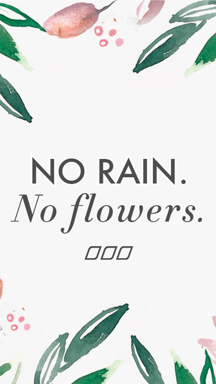 Reënblomme Oulike iPhone Sluitskerm Muurpapier