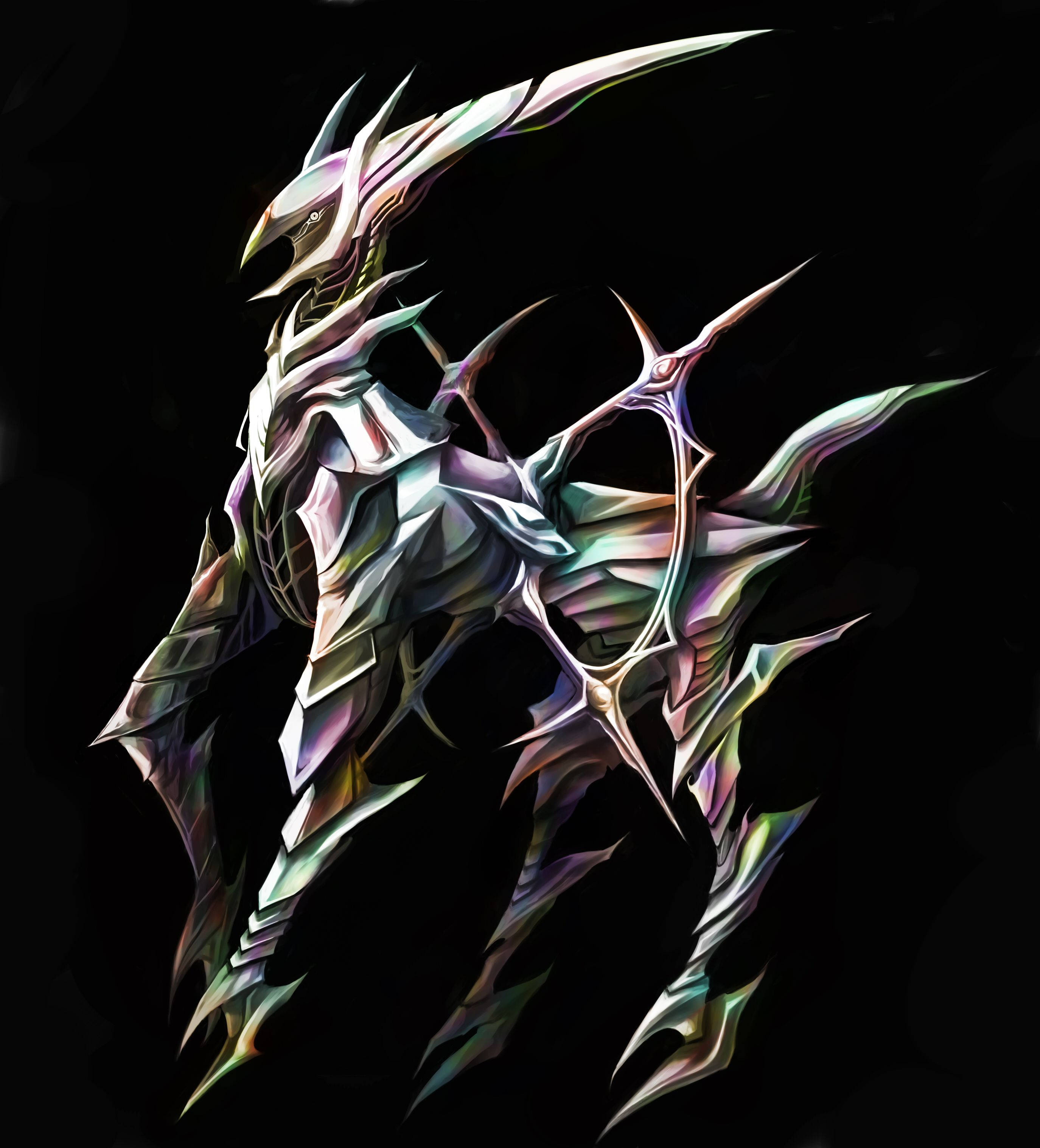 Reënboogstaal Arceus Muurpapier