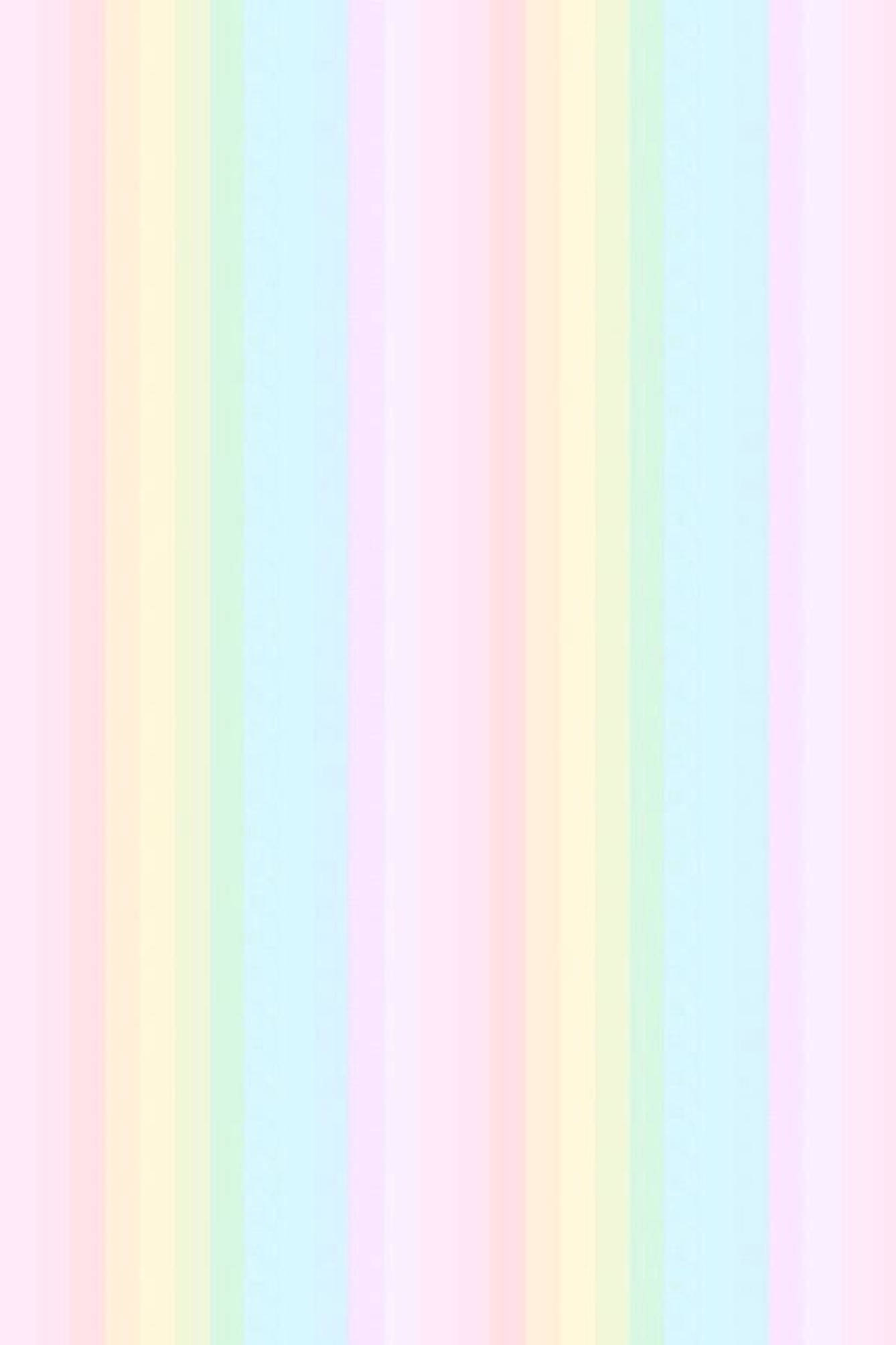 Reënboogstrepe in Pastelkleurpalet Muurpapier
