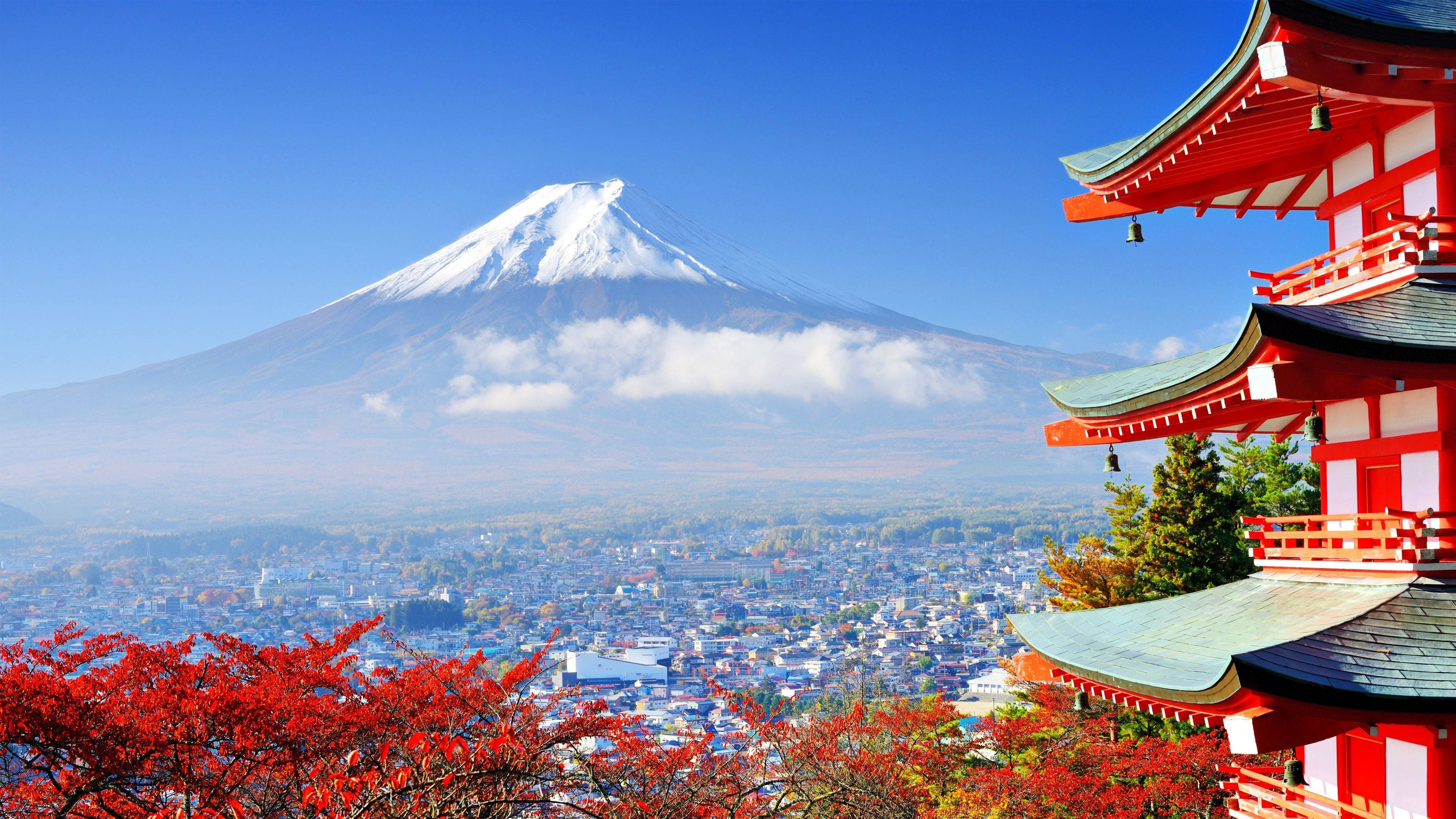 Reis 4K Japan Fuji Muurpapier