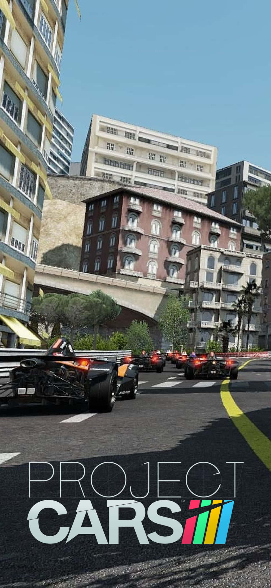 Resies in die Toekoms met iPhone XS en Project Cars Muurpapier