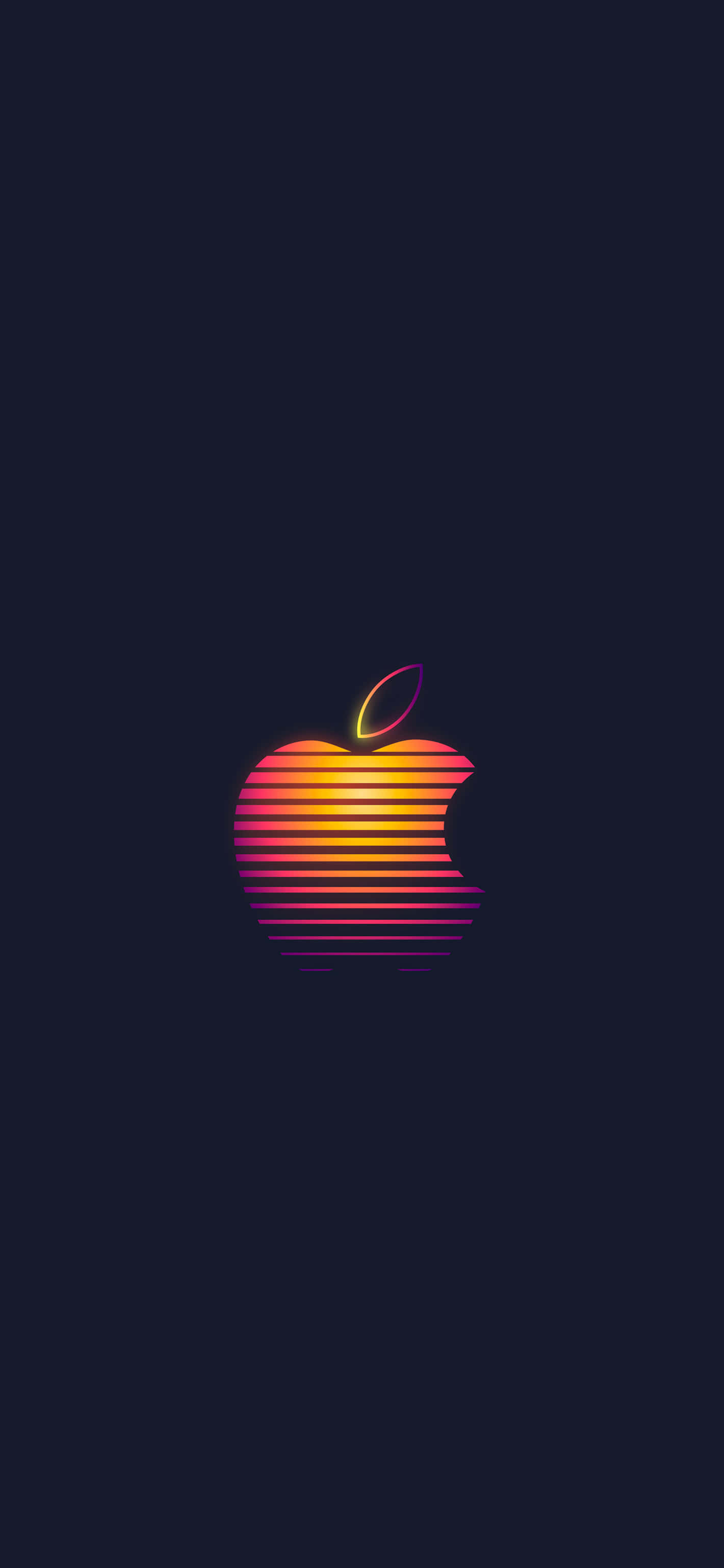 Retro Apple-logo Muurpapier