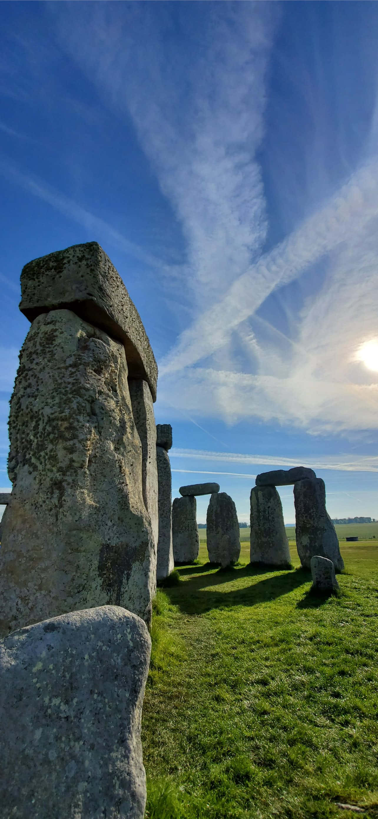 Reuse Plate van Stonehenge Engeland Muurpapier