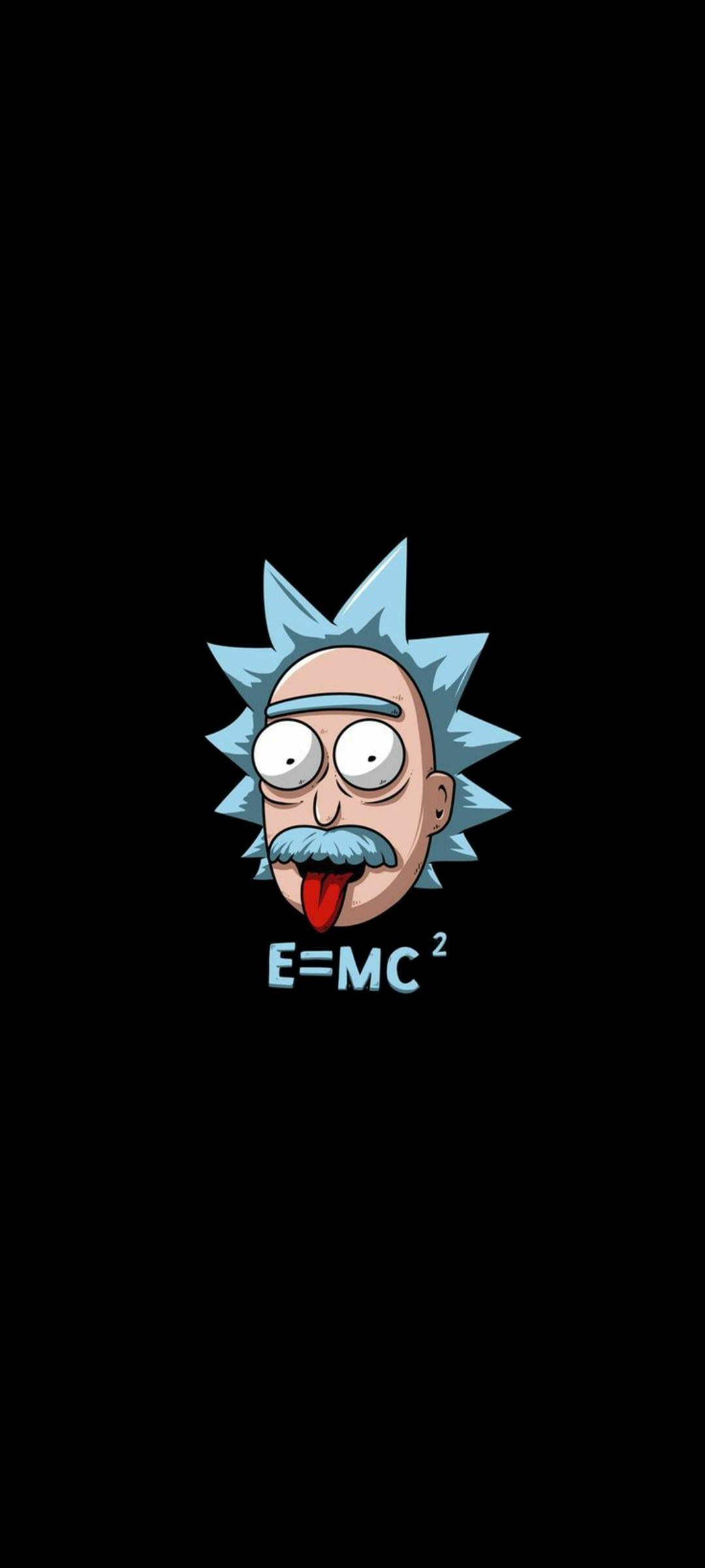 Rick en Morty Cool Einstein Plakkaat Muurpapier