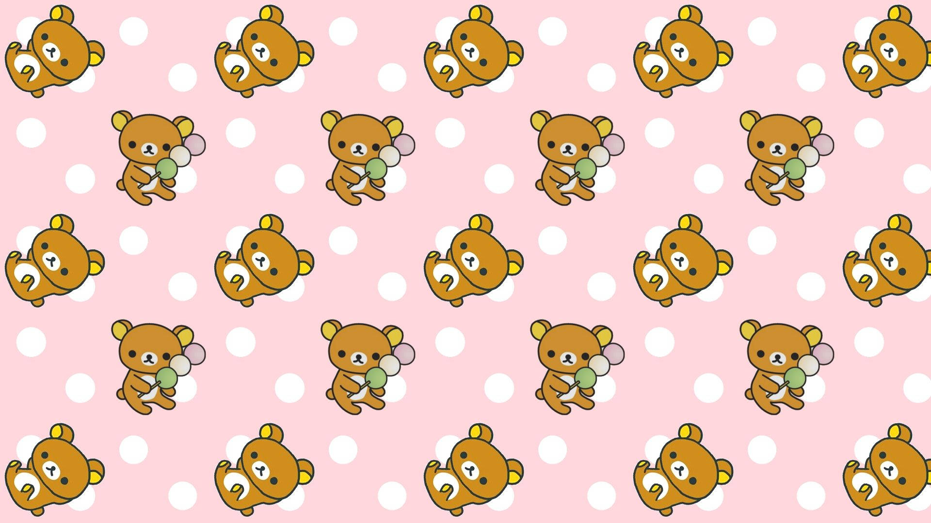 Rilakkuma Kolpunte Kawaii iPad Muurpapier