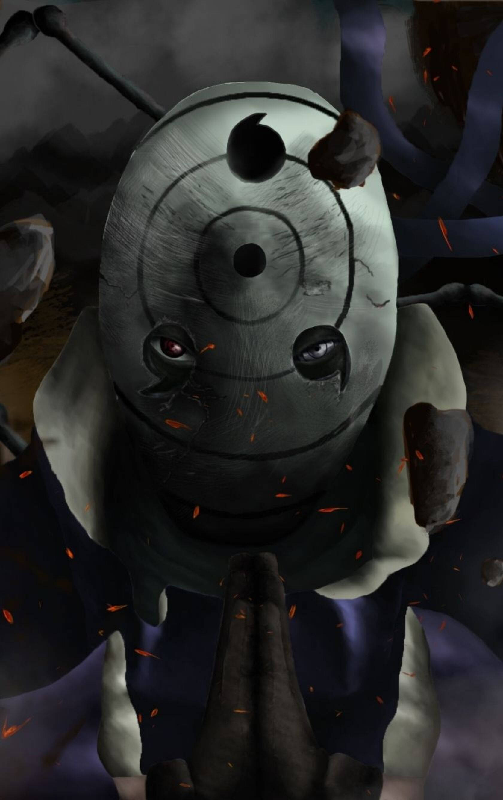 Rinne Sharingan Obito Phone Muurpapier