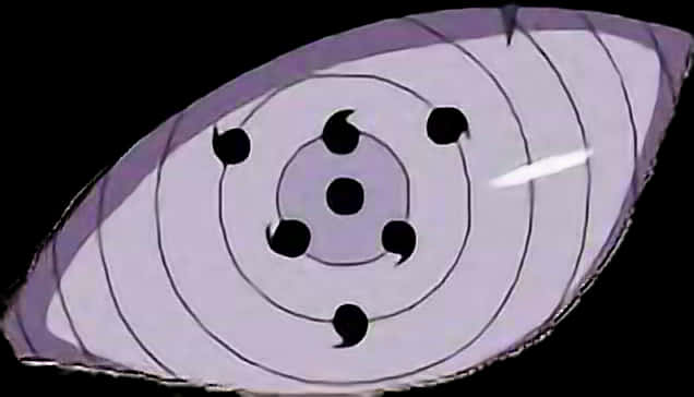Rinnegan-oog Nabyfoto Anime Muurpapier